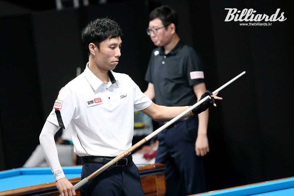 32강전에서 이영훈을 3-2로 꺾고 16강에 진출한 최원준.  사진=김민영 기자