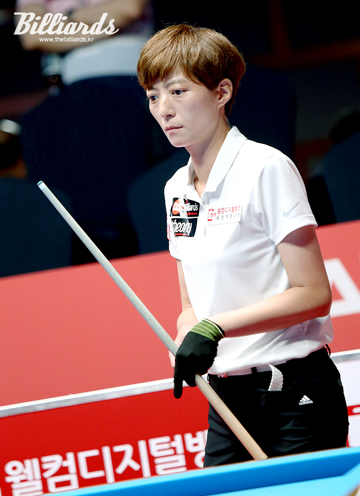 'LPBA 여왕' 임정숙이 2차전에 이어 3차전 '웰컴저축은행 웰뱅 챔피언십'에서도 준결승에 진출해 2연승에 도전하게 되었다.  사진=김용근/PBA 프로당구협회