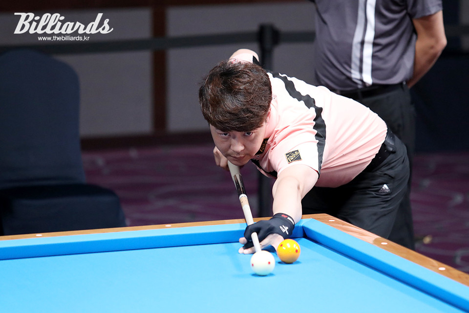 김남수는 로빈슨 모랄레스(32강), 전성일(16강)과 대결해 천신만고 끝에 3-2로 신승을 거두고 8강에 올라왔다.  사진=김민영 기자