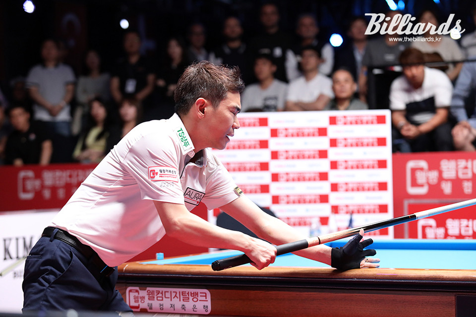 득점에 실패하자 아쉬워하는 정경섭. 결승전에서 정경섭은 경기 초반 최원준에게 주도권을 빼앗겨 어려운 경기를 했다.  사진=이용휘 기자