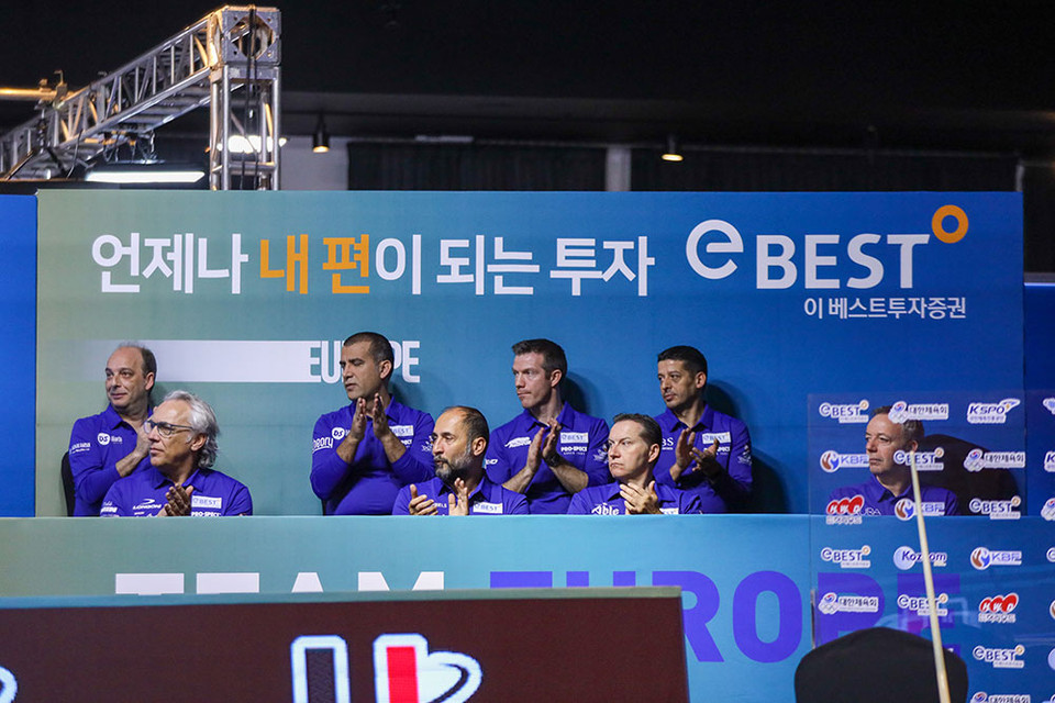 유럽팀 선수들.  사진=김한나/코줌인터내셔널