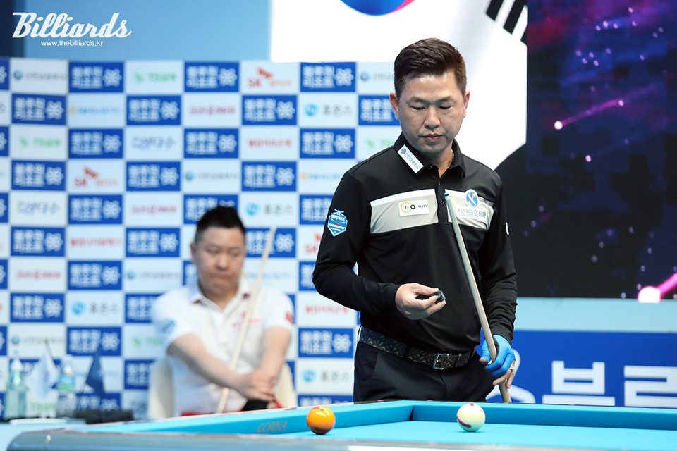 '당구해커'와의 대결에서 승리했던 마민깜은 서현민에게 8강에서 발목을 잡혔다.  사진=이용휘 기자