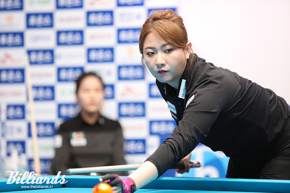 조 4위에서 마지막 이닝에 조 1위로 올라선 김민아.  사진=이용휘 기자