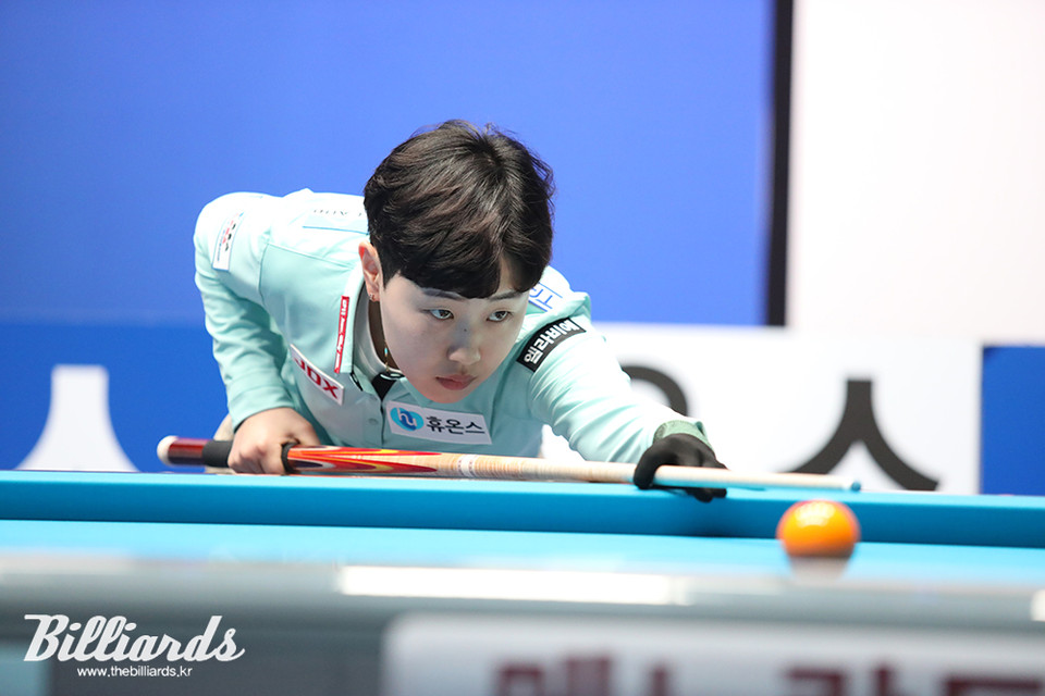 아쉽게 하이런 점수에서 1점 차로 밀려 16강 진출에 실패한 김세연.  사진=이용휘 기자