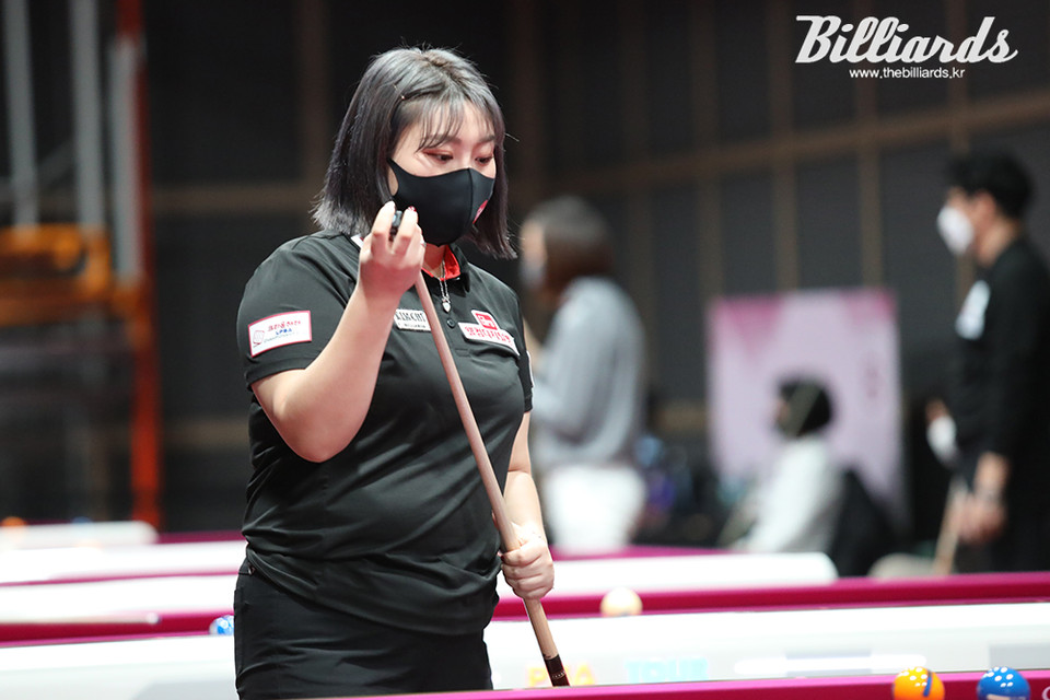 김예은은 무려 36분 만에 이유주를 2-0으로 꺾고 준결승전에 제일 먼저 이름을 올렸다.  사진=이용휘 기자