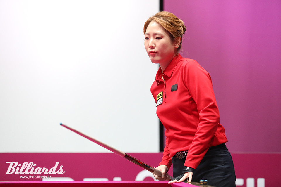 처음으로 LPBA 준결승까지 진출한 이지은이 아쉬운 도전을 마쳤다.  사진=이용휘 기자