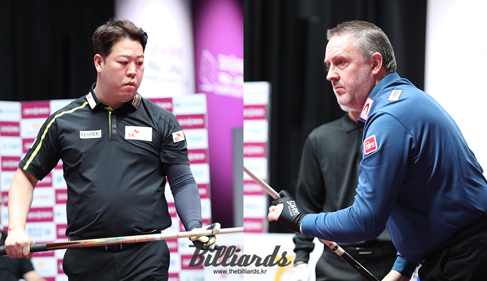 강동궁과 프레데릭 쿠드롱이 준결승전에서 맞붙는다.  사진=이용휘 기자