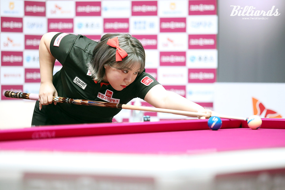 결승에서 경기하는 김예은.  사진=이용휘 기자