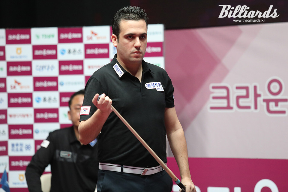 다비드 자파타가 준결승전에서 김영섭을 세트스코어 4-0으로 꺾고 결승에 진출했다.  사진=김민영 기자