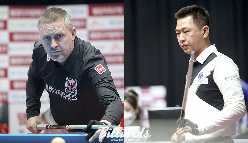 프레데릭 쿠드롱과 마민깜이 또다시 맞붙는다.  사진=(사)프로당구협회 제공