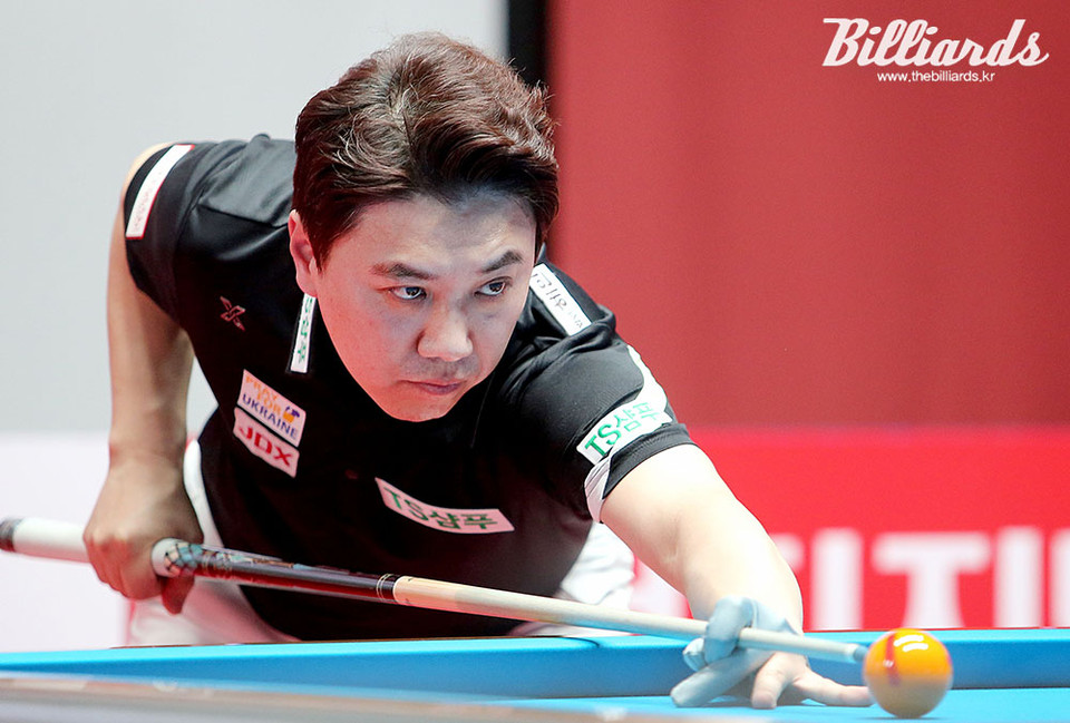 강동궁을 3-1로 꺾은 김종원.  사진=김용근/(사)프로당구협회 제공