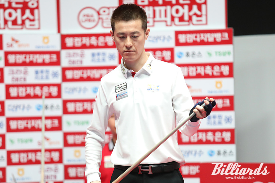 당구선수 경력 중 첫 결승 진출에 성공한 김임권.  사진=김민영 기자