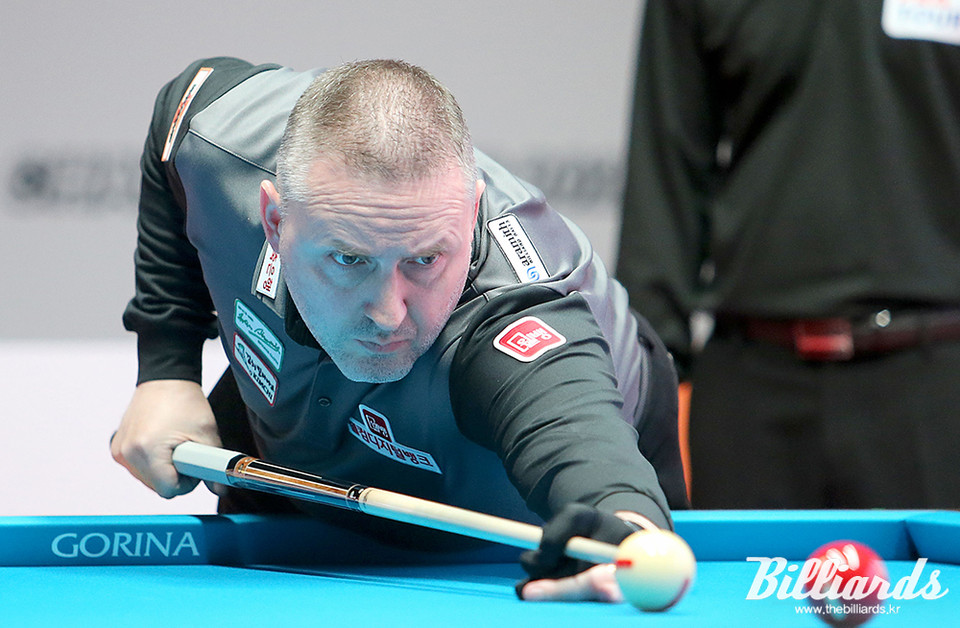 이번 시즌 23연승을 기록하고 있는 프레데릭 쿠드롱.  사진=김용근/(사)프로당구협회 제공