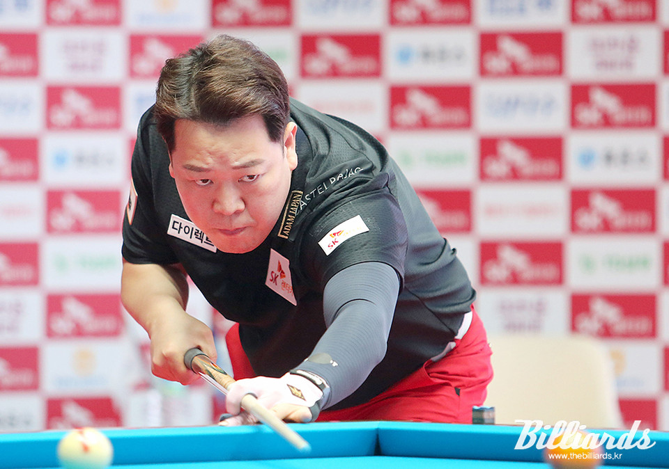 B조 1위로 본선에 오른 강동궁.  사진=프로당구협회 제공