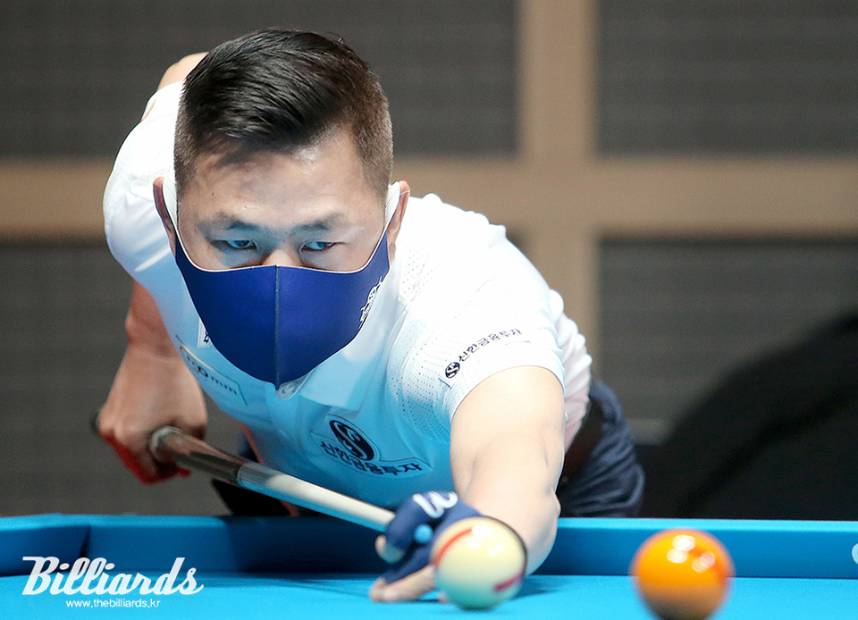 쿠드롱의 24연승을 막은 마민깜이 3승을 거두고 조 1위로 본선 토너먼트에 진출했다.  사진=프로당구협회 제공