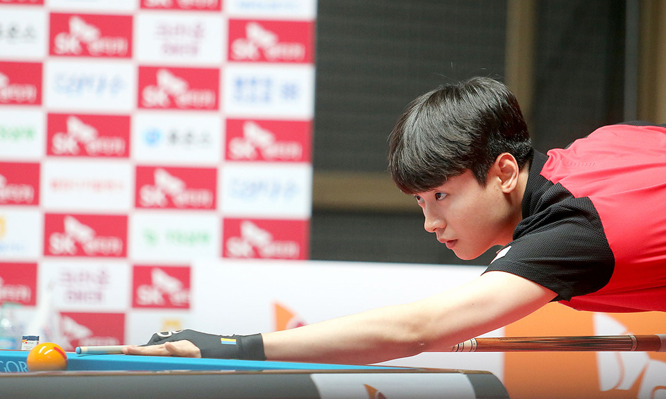 신정주(신한금융투자)는 16강전에서 응우옌후인프엉린(NH농협카드)을 3-0으로 완파했다.  사진=PBA 제공