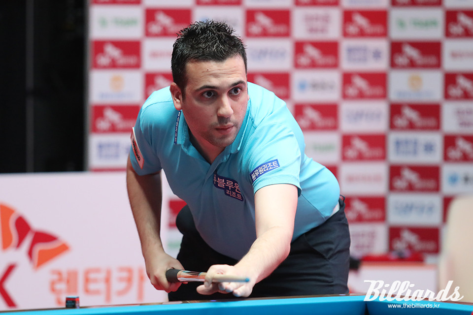 글렌 호프만을 4-2로 꺾고 두 번째 월드챔피언십 결승 진출에 성공한 다비드 사파타.  사진=고양/김민영 기자