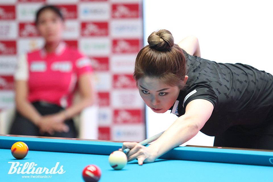 김가영이 스롱 피아비를 꺾고 월드챔피언십 우승을 차지했다.  사진=고양/김민영 기자