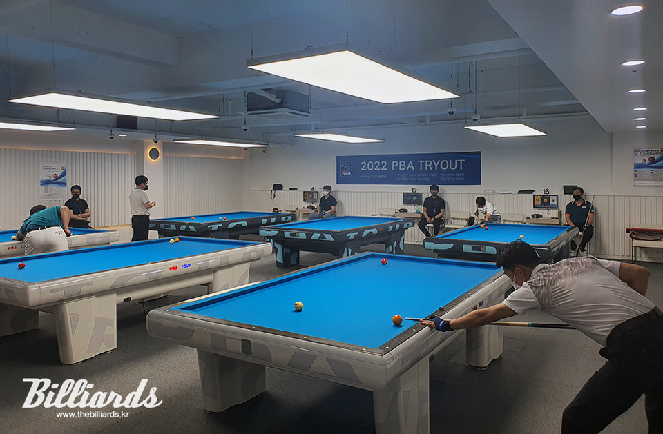 지난 7월 2일부터 3일까지 충남 천안시 신방 PBC캐롬클럽에서 2022년도 PBA 트라이아웃 1차 선발전이 열렸다.  사진=PBA 제공