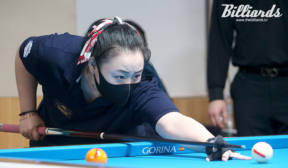 LPBA 투어 개막전에서 인상깊은 경기를 보여준 이올리비아.  사진=PBA 제공