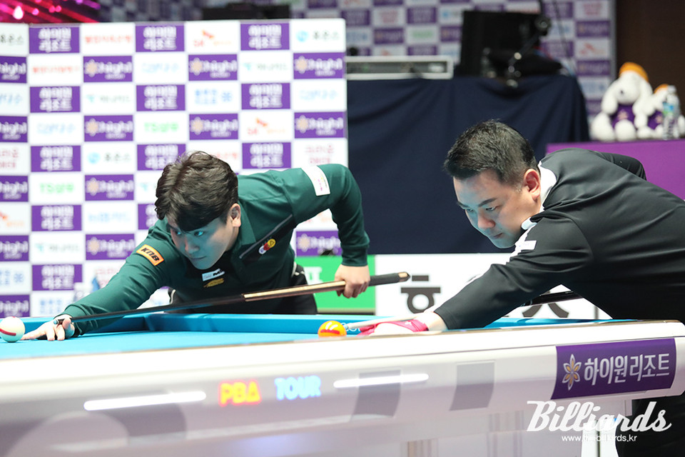 오태준과 조재호의 준결승전 뱅킹. 사진=정선/이용휘 기자