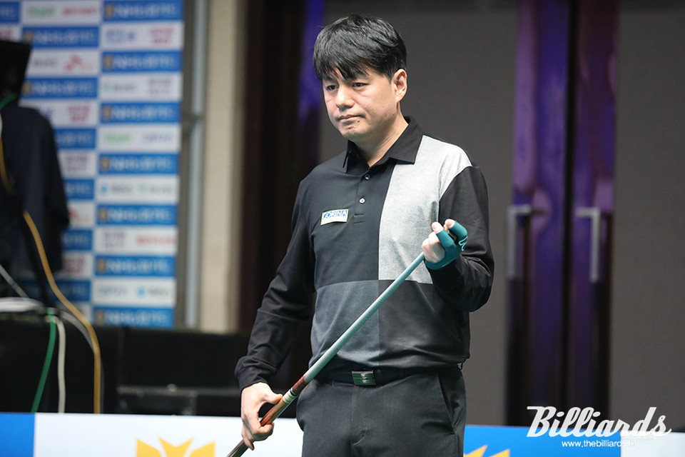 다비드 마르티네스와 승부치기 접전을 벌여 64강에 오른 강상구. 사진=고양/이용휘 기자