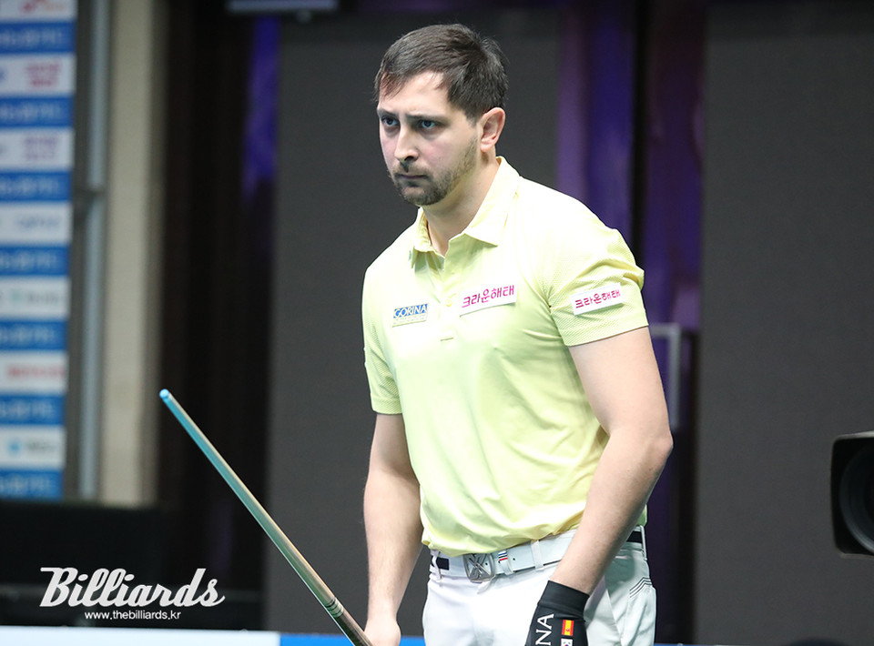 승부치기에서 점수를 내지 못해 1점 차로 64강행 티켓을 놓친 다비드 마르티네스. 사진=고양/이용휘 기자