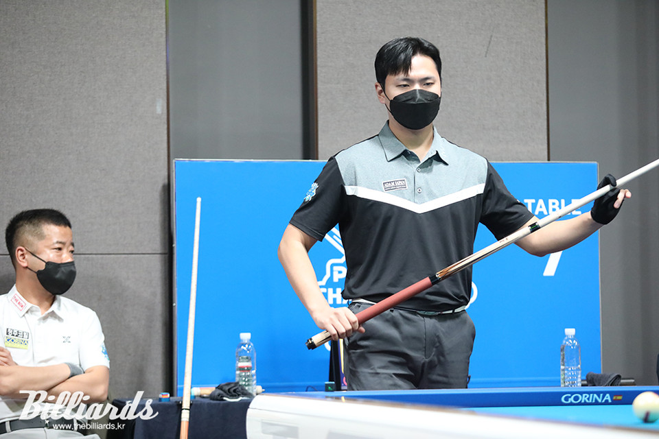 '신예' 전인혁도 이종주를 3-1로 꺾고 64강 진출에 성공했다.  사진=고양/이용휘 기자