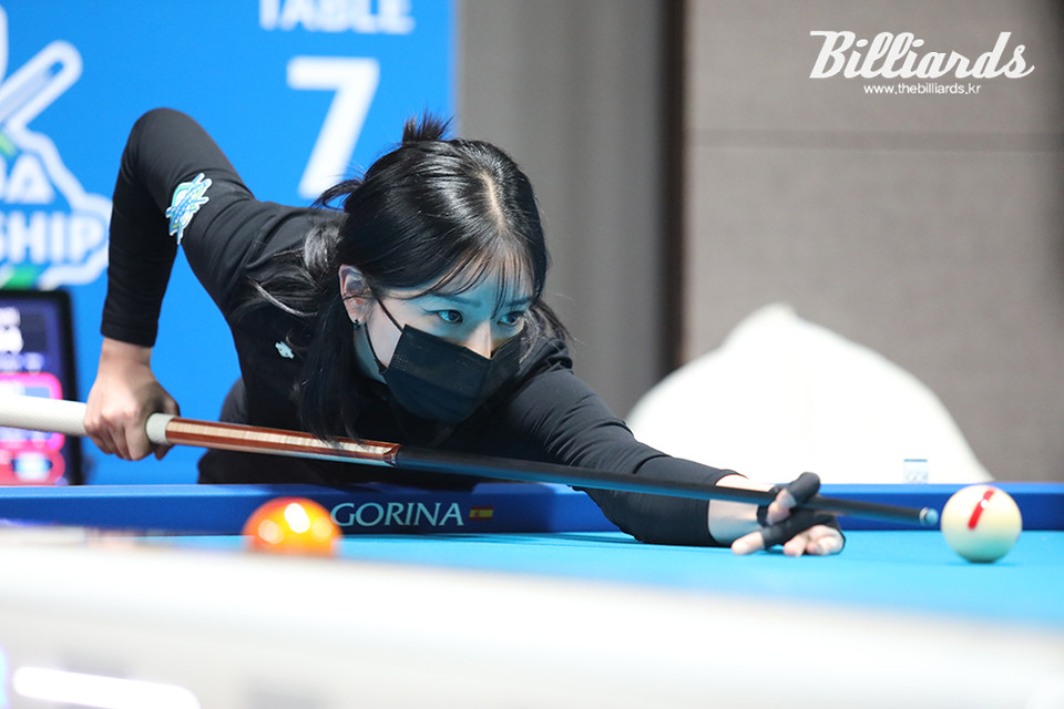 김민아를 물리치고 8강에 오른 한슬기. 사진=고양/이용휘 기자