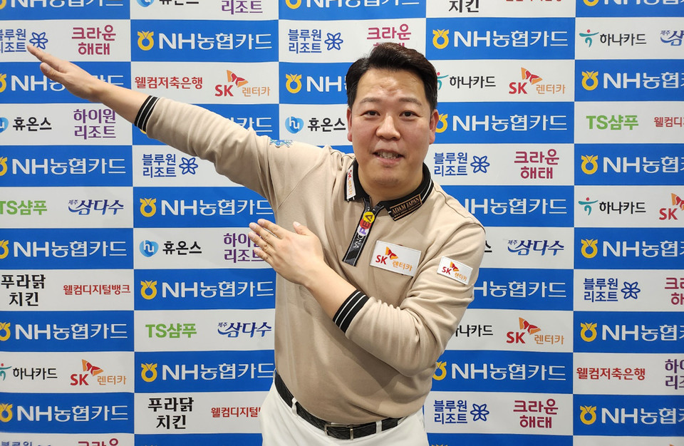 6차 투어 1호 퍼펙트큐를 달성한 '헐크' 강동궁(SK렌터카). 사진=PBA 제공
