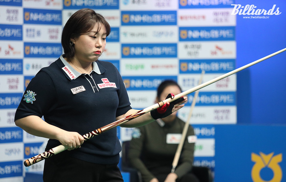 김가영을 상대로 통산 3승에 도전하는 '최연소 챔피언' 김예은(웰컴저축은행).  사진=김민영 기자