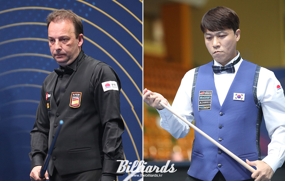 다니엘 산체스(좌)와 최성원(우). 사진=빌리어즈 자료사진