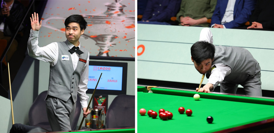 중국의 스지아후이.  사진=월드스누커투어