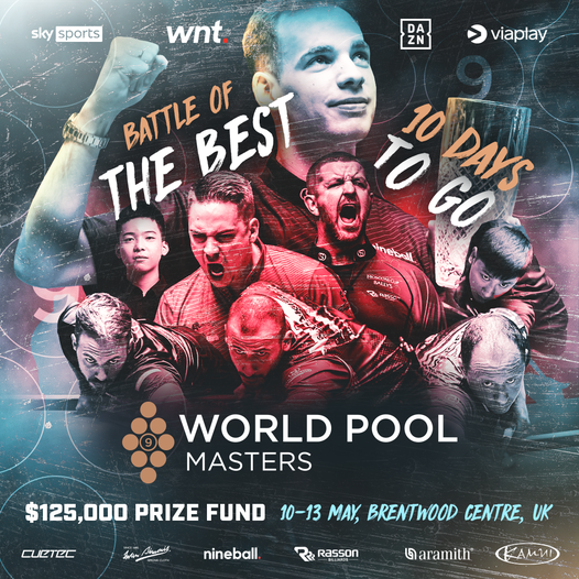 WNT 월드 풀 마스터스 2023가 오는 10일부터 13일까지 영국 에식스주에서 개최된다.   사진=매치룸멀티스포츠(주)