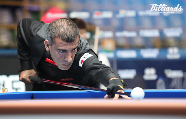 타스데미르는 세계선수권 1회, 3쿠션 당구월드컵 2회, 팀선수권 5회 등 20년 넘게 선수 생활을 하며 화려한 우승 경력을 쌓았다.  빌리어즈 자료사진