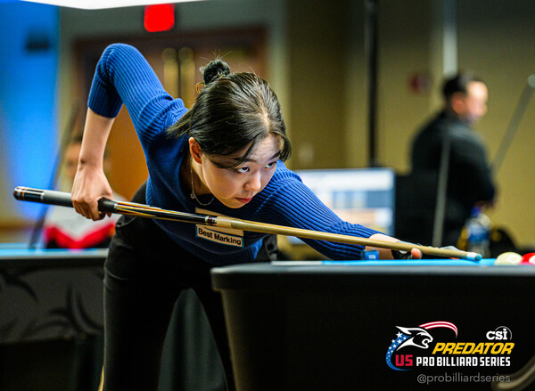 서서아(21)가 '2023 위스콘신 여자 오픈(10볼)'에서 두 번째 세계대회 우승에 도전한다.   사진=프레데터 제공