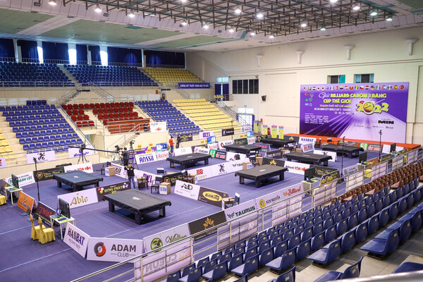 지난해 열린 호찌민 3쿠션 당구월드컵 전경.   사진=파이브앤식스 제공