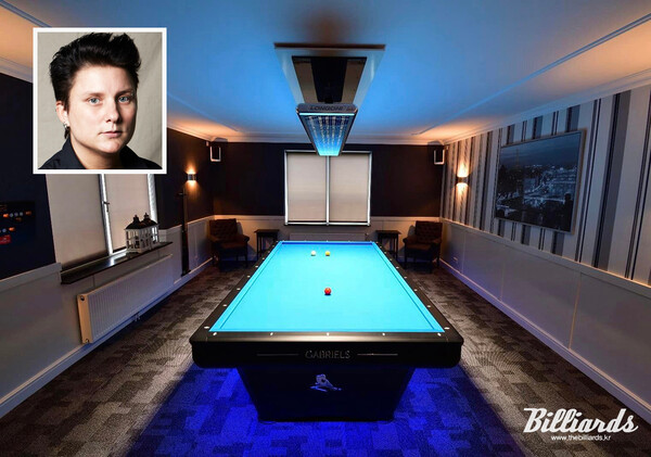 '여자 3쿠션 세계챔피언' 테레즈 클롬펜하우어의 연습실.   사진=테레즈 클롬펜하우어 제공