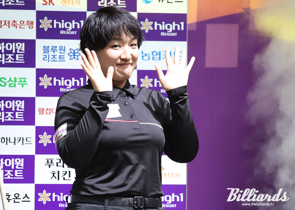 웰컴저축은행 웰뱅 피니스에 새롭게 합류하는 히가시우치 나츠미. 사진=이용휘 기자