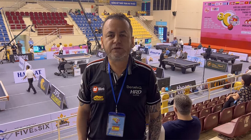 자신의 SNS를 통해 '호찌민 3쿠션당구월드컵' 출전을 알린 로빈슨 모랄레스. 사진=모랄레스 SNS