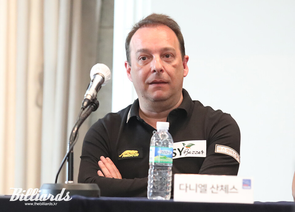 지난 7일 열린 PBA 미디어데이에 참석한 다니엘 산체스. 사진=이용휘 기자