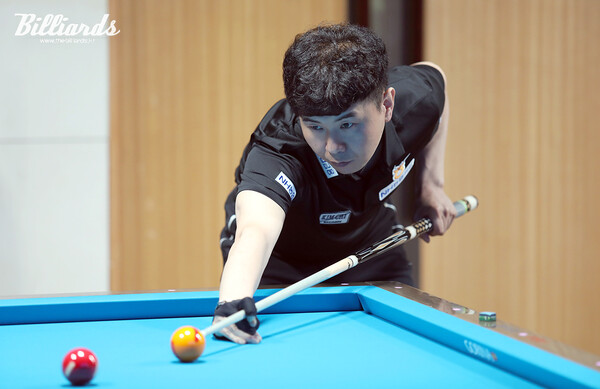 시즌 첫 퍼펙트큐를 성공한 김현우(NH농협카드).  사진=김도하 기자