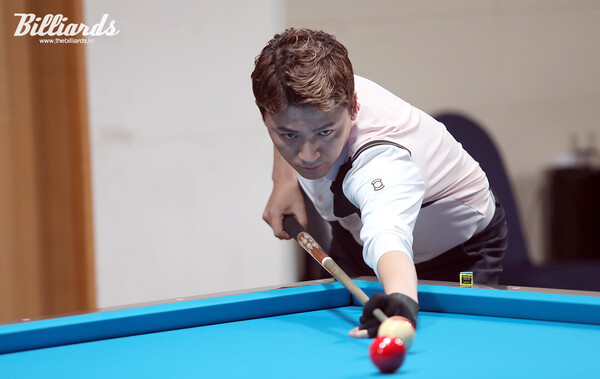 128강에서 '김행직 동생' 김태관을 3-0으로 꺾은 권혁민.   사진=김도하 기자