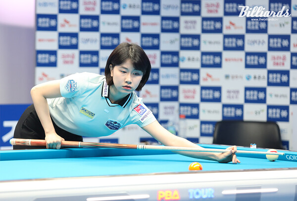 전애린을 꺾고 16강에 진출한 이미래.  사진=김도하 기자