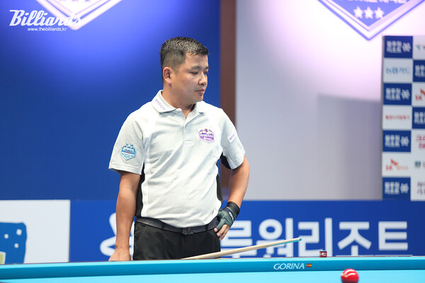 프로 데뷔전에서 승부치기 끝에 탈락한 응우옌득안찌엔.  사진=김도하 기자