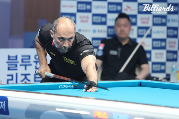 이번 2023-24시즌에 프로당구(PBA) 투어에 데뷔한 세미 사이그너(튀르키예).   사진=김도하 기자