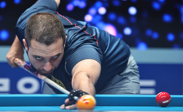 스페인의 하비에르 팔라존(휴온스)는 64강에서 박기호를 세트스코어 3-1로 꺾고 32강에 진출했다.  사진=PBA 제공 