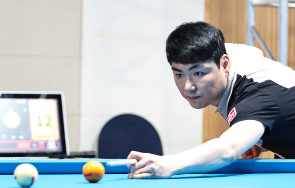 '시즌 3호' 퍼펙트큐를 성공시킨 이상대.  사진=PBA 제공