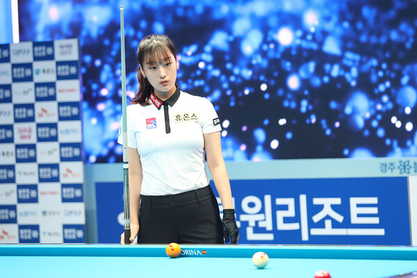 8강에서 아쉽게 돌풍을 마감한 장가연.  사진=김도하 기자