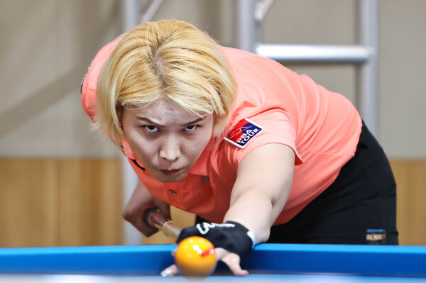 준결승에서 김민아와 맞붙는 오수정.  사진=PBA 제공